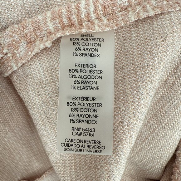 New Calvin Klein Plays Size 20 W Pink Tweed Puff Sleeve Sheath Dress Work Career - Picture 9 of 10